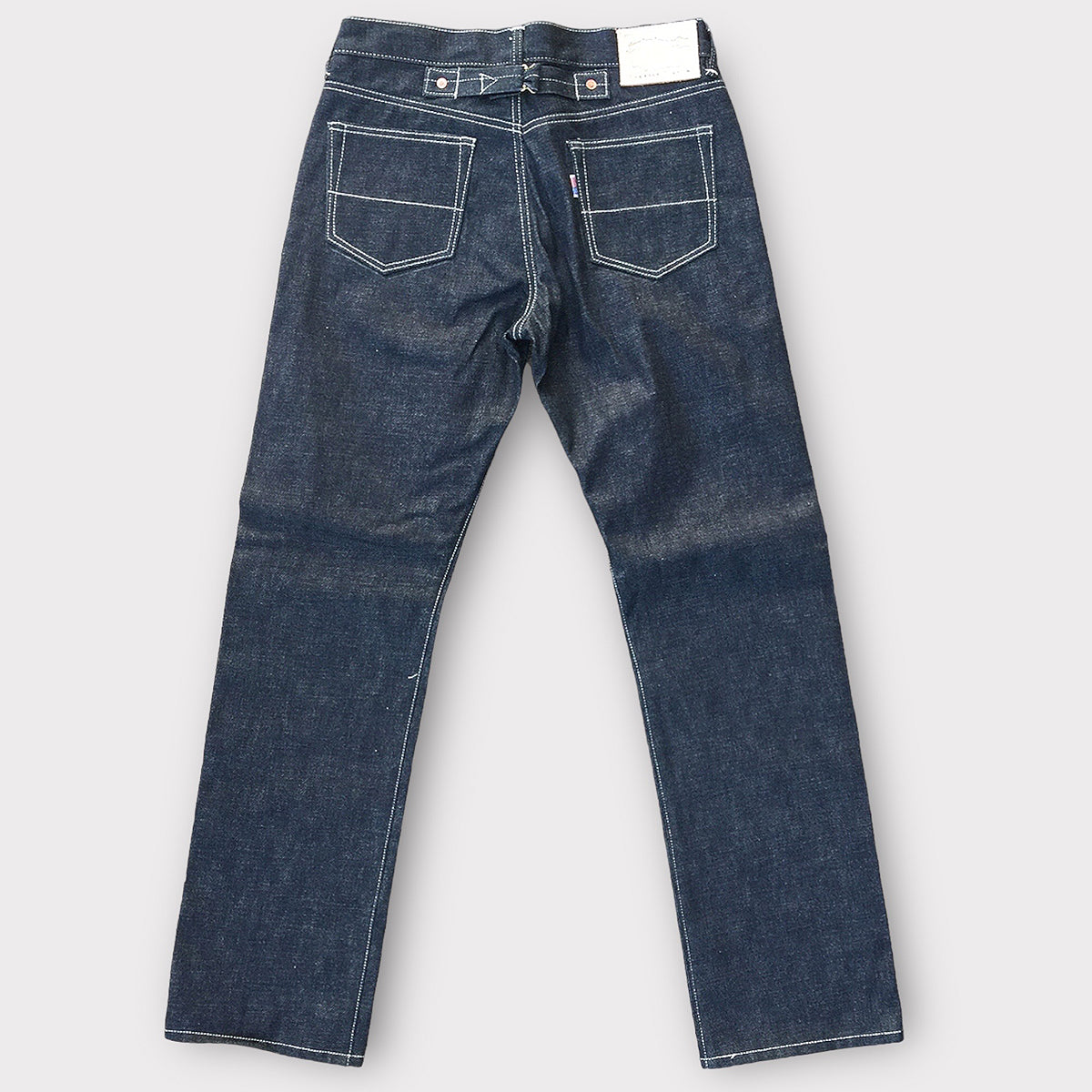 #6500 15oz Kojima Indigo Orange Ticking Selvage
