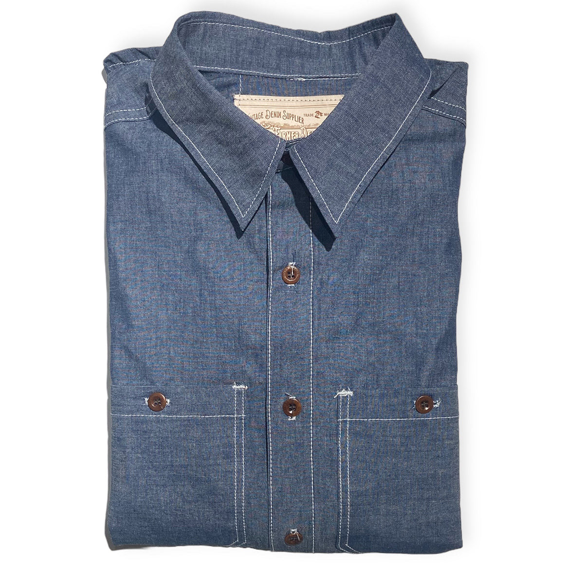 7oz Cone Mills Chambray Work Shirt