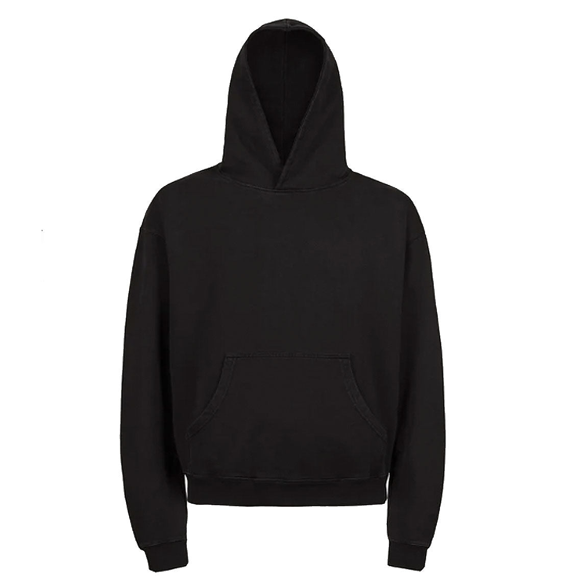 26oz / 870GSM Ultra Heavy Weigh Hoodie - 100% ORGANIC Cotton Black French Terry