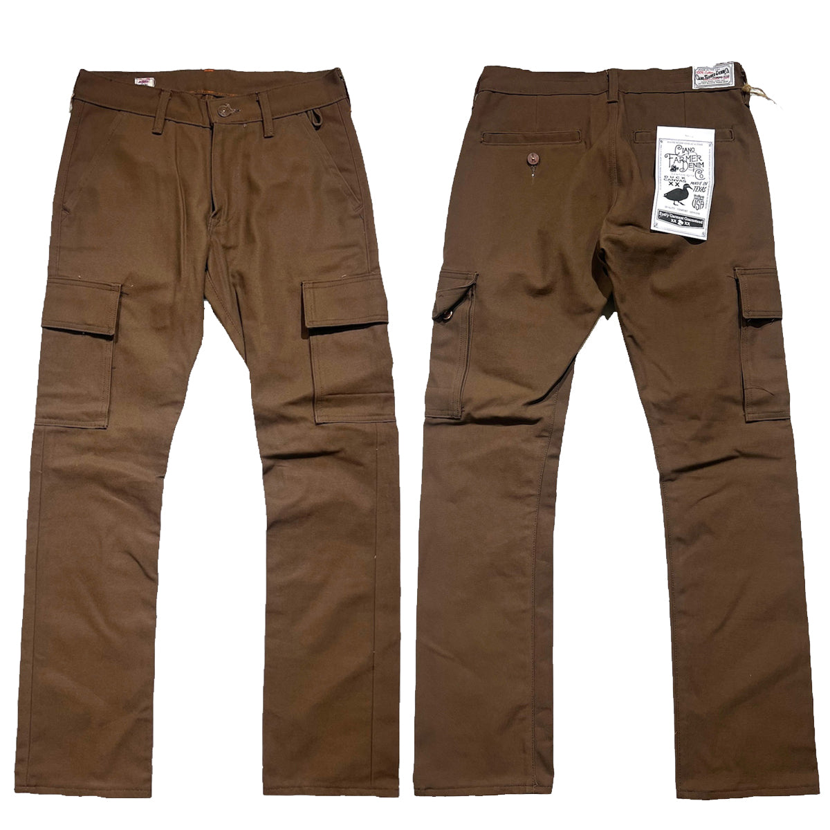 OPSTK 30W 32L 901 Slim Fit - #133 12oz Duck Canvas TIMBER CHINO "CARGOS" Version