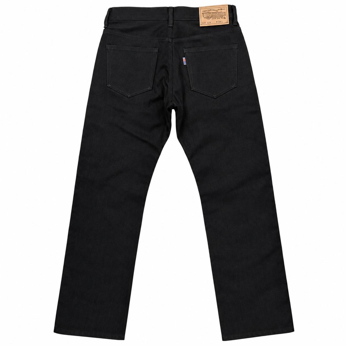 [OPSTK] #6501 14oz Italian Double Black Red/White Selvage " Regular Fit" 905