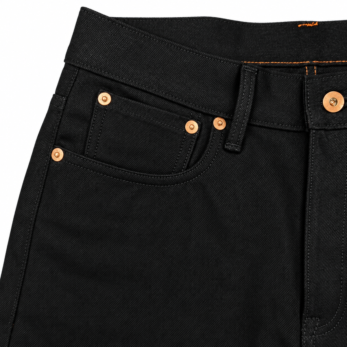 [OPSTK] #6501 14oz Italian Double Black Red/White Selvage " Regular Fit" 905