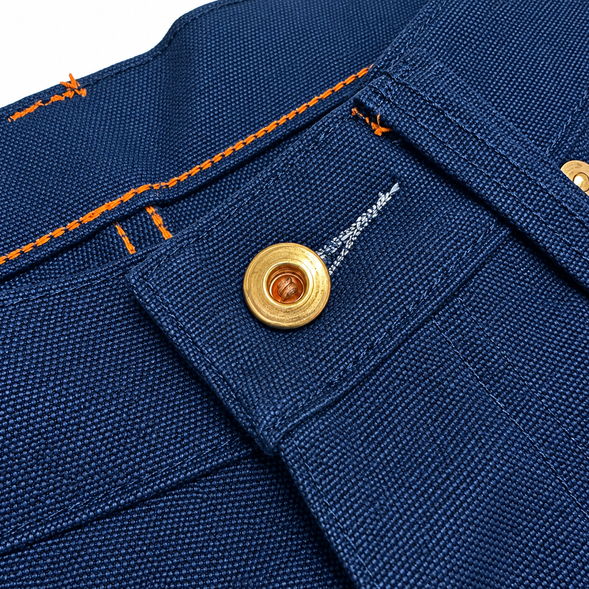 [OPSTK] #134SEL 18oz Duck Canvas Navy Vintage Selvedge 5 Pocket Model "Slim Fit" 901