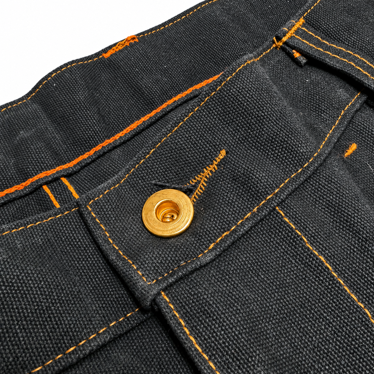 #3006 18oz WAX Duck Canvas Black Fieldhand Chino "Regular Fit" 905