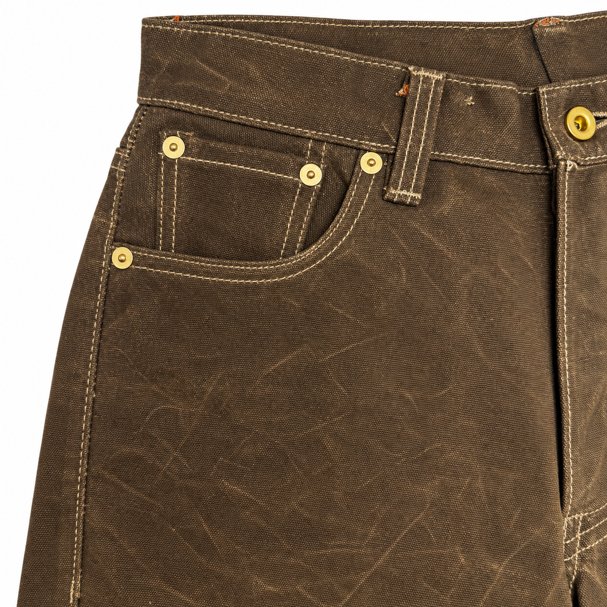 [OPSTK] #3006 18oz WAX Duck Canvas Nutmeg Brown 5 Pocket Model "Regular Fit" 905