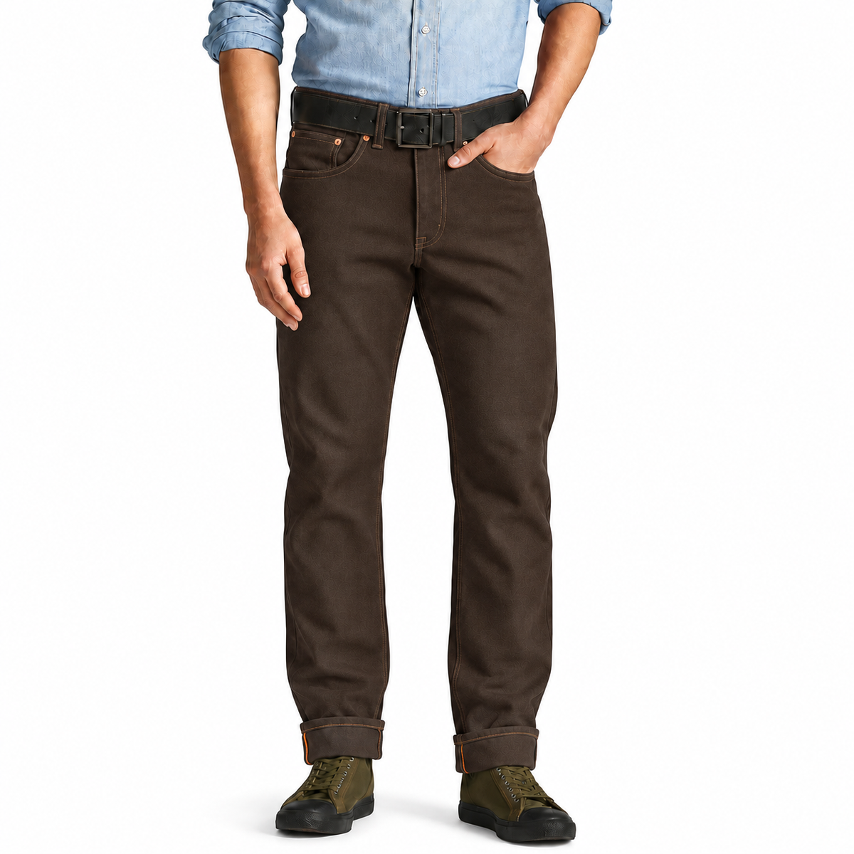 [OPSTK] #134 18oz Duck Canvas Brown 5 Pocket Version " MINER FIT" 997