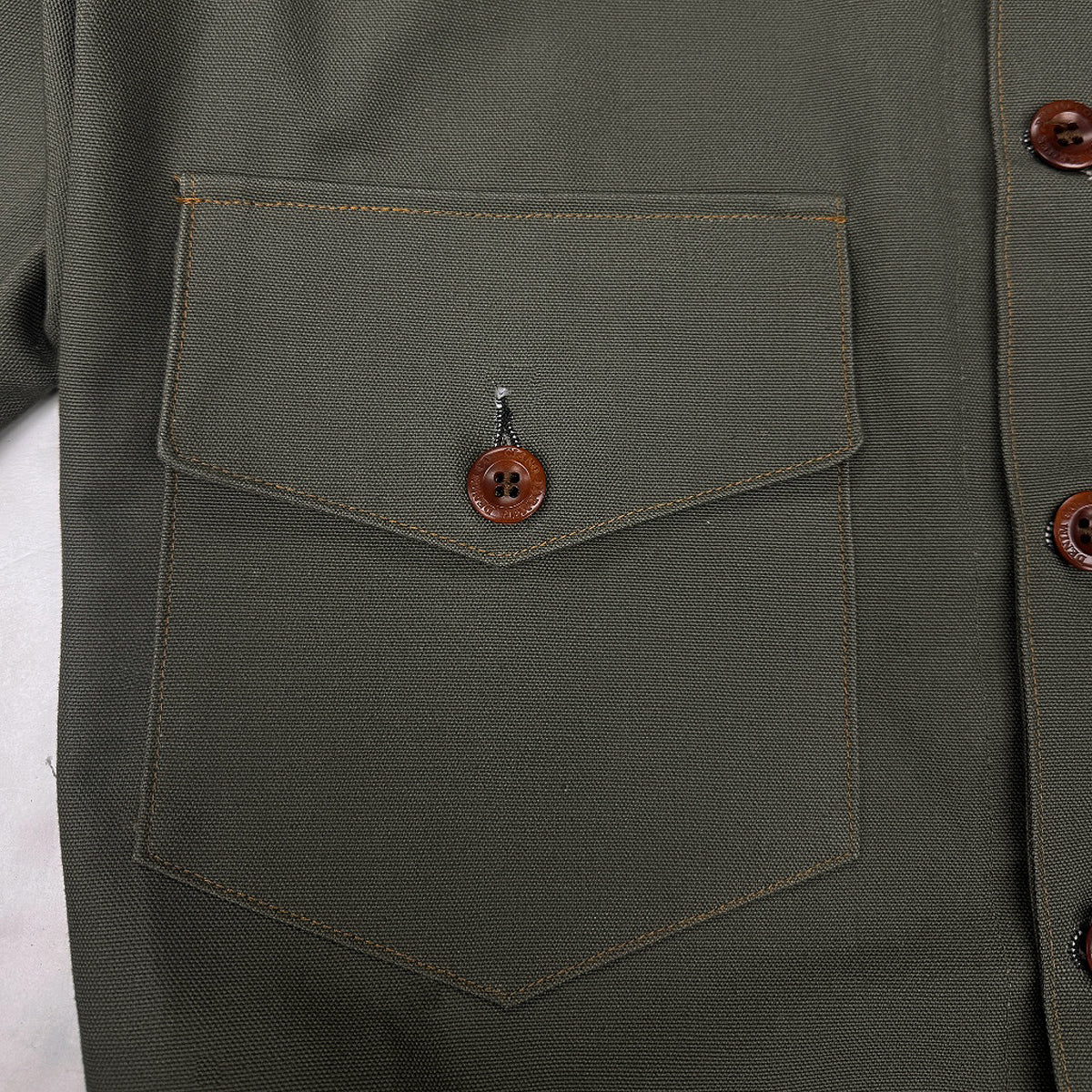 OPSTK #133 12oz Moss Green Duck Canvas 1930's Modify Cossack Jacket "Slim Fit"