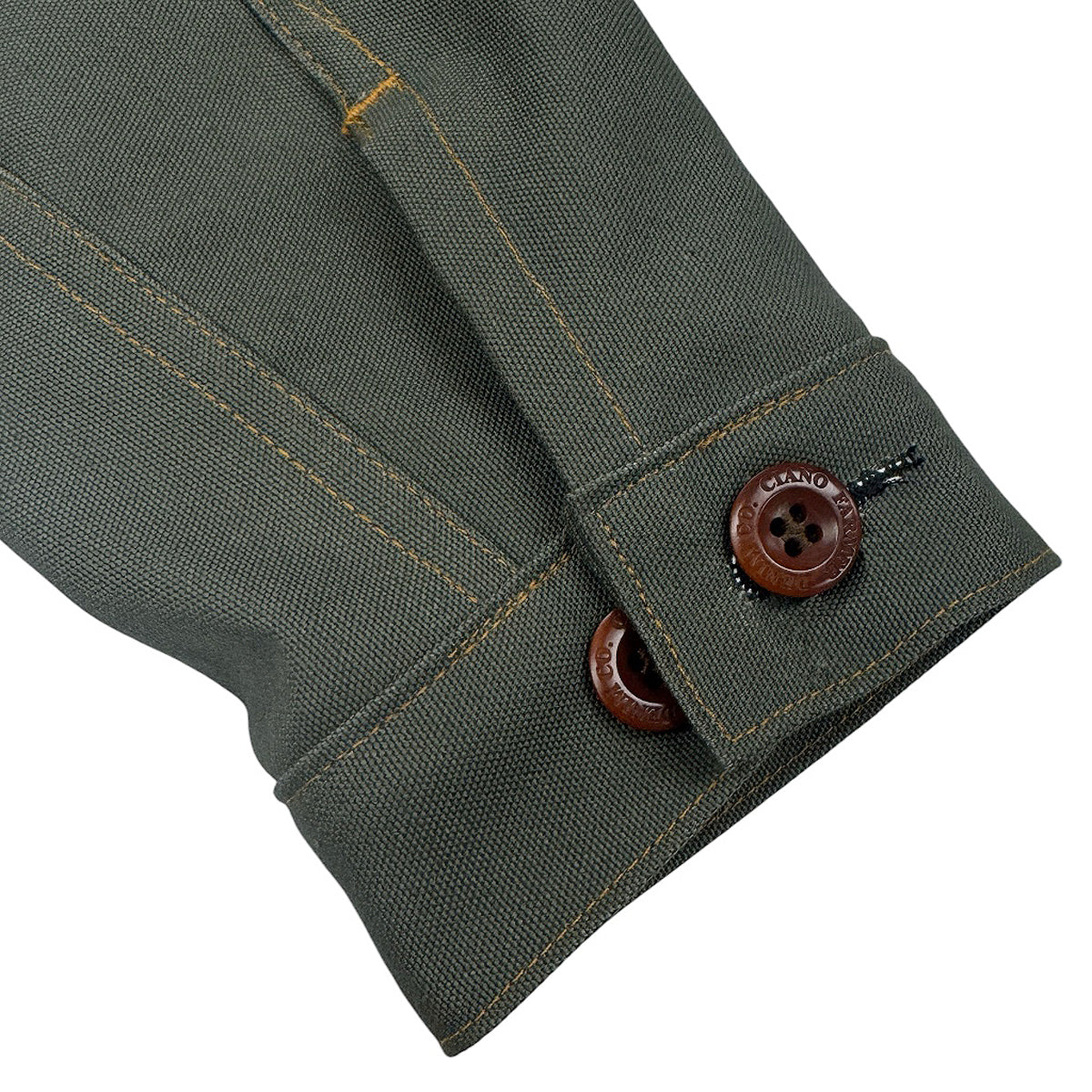 OPSTK #133 12oz Moss Green Duck Canvas 1930's Modify Cossack Jacket "Slim Fit"
