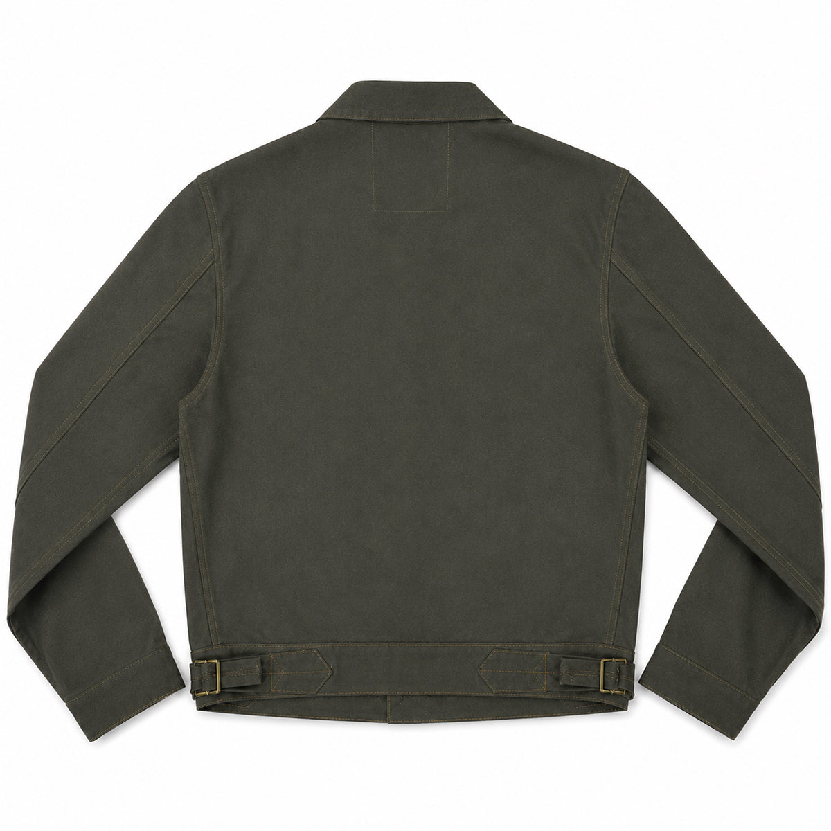 OPSTK #133 12oz Moss Green Duck Canvas 1930's Modify Cossack Jacket "Slim Fit"