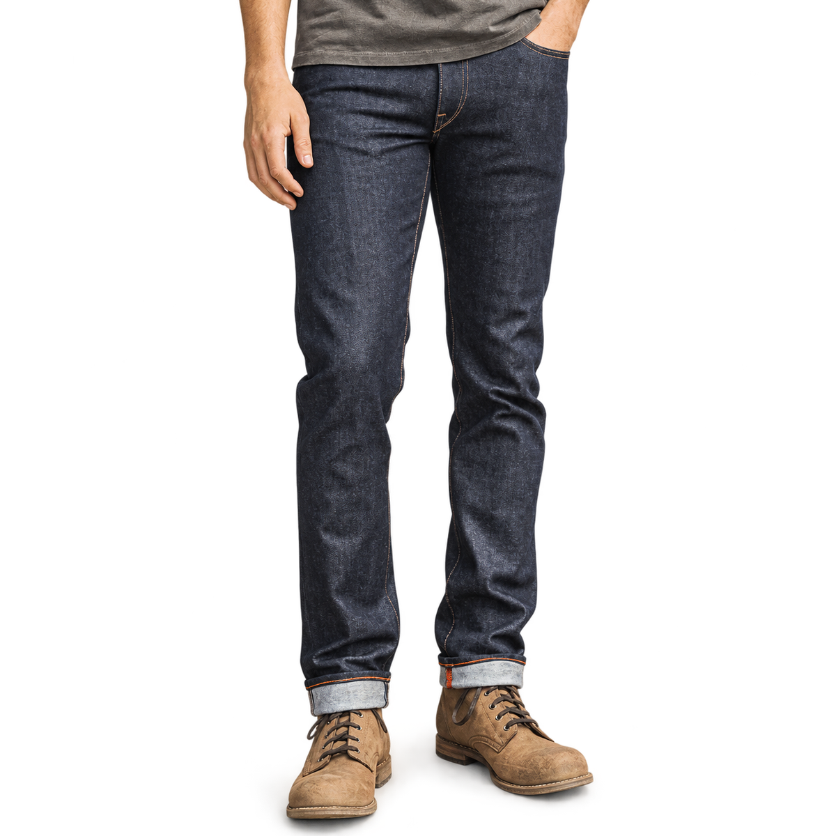 [OPSTK] #901 13oz Selvedge Cone Mills Denim 5 Pocket Model "Slim Fit" 901