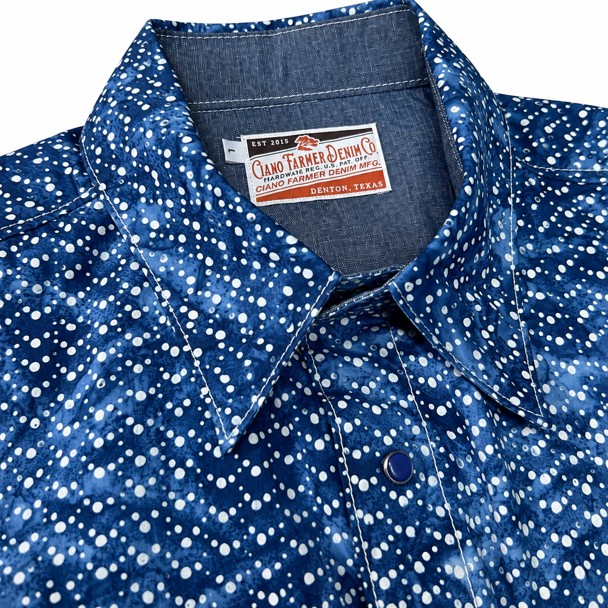 (OPSTK) #1333 6oz Japanese Speckled Indigo Saw Tooth Work Shirt