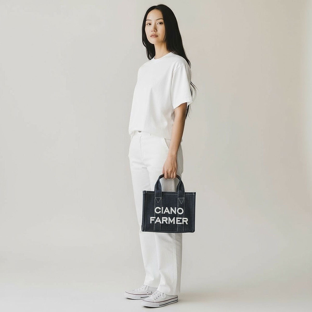 The Denim Small Tote Bag