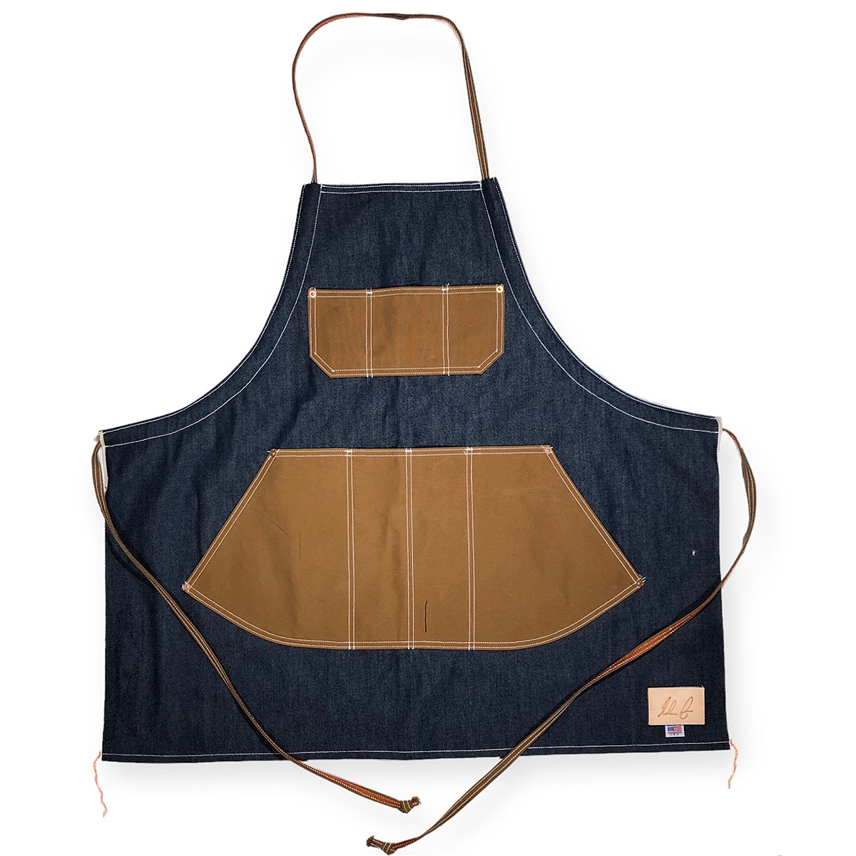 #1968 13.5oz Cone Mills "1968" Selvage Denim Apron [ LIMITED QUANTITY ]