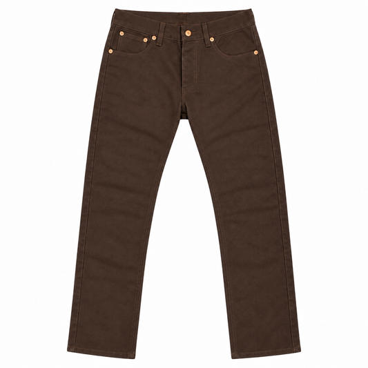 [OPSTK] #134 18oz Duck Canvas Brown 5 Pocket Version " MINER FIT" 997
