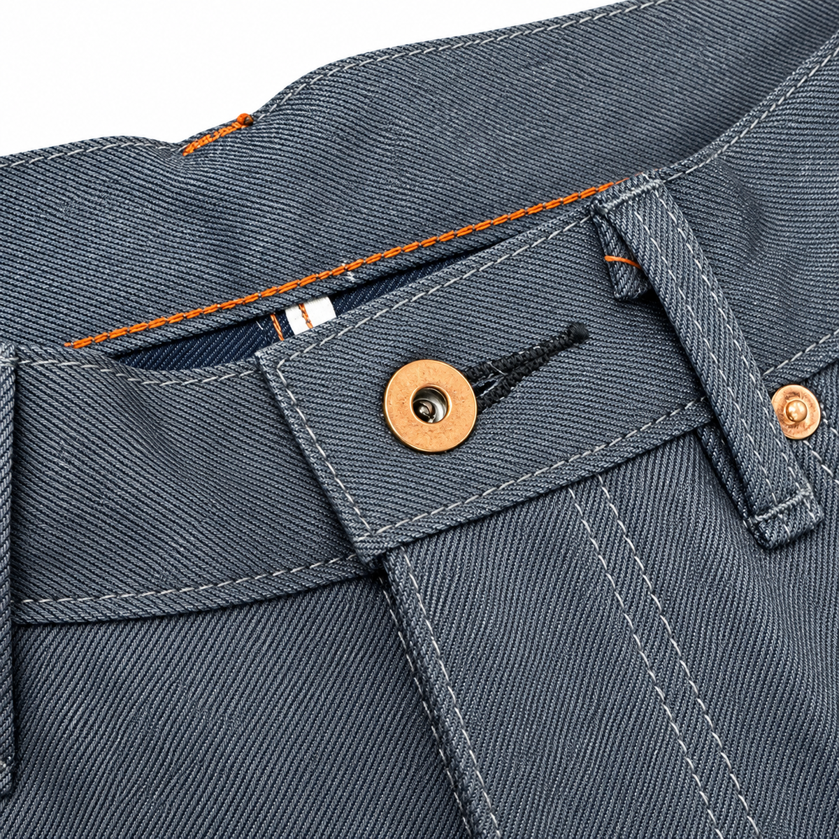 #JSLX 14oz Japanese Vintage Slate Blue-Grey Selvedge 5 Pocket "Regular Fit" 905