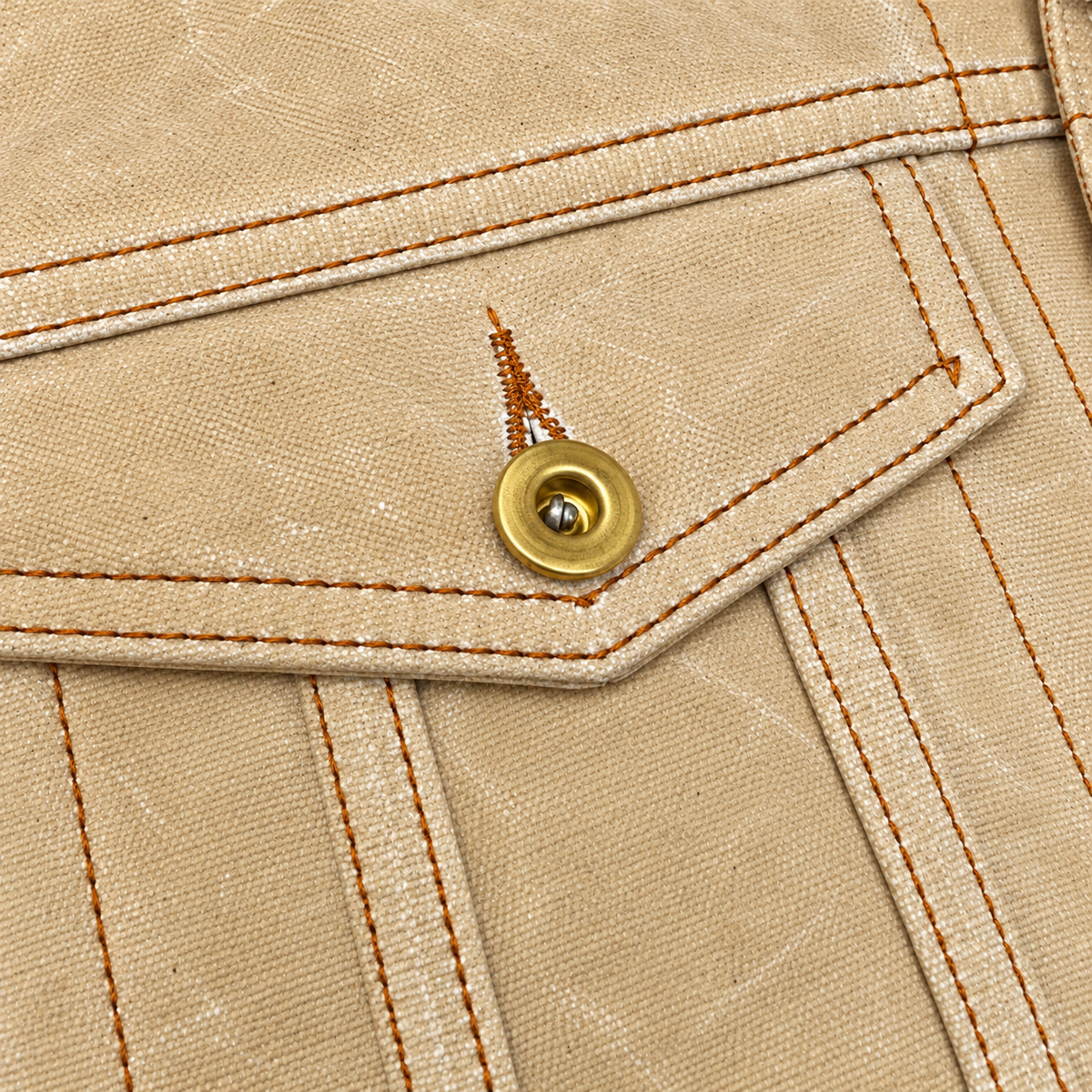 [OPSTK] #3006 1967 Type III Modify Jacket 18oz "Pinkerton" Natural Wax Duck Canvas "Slim Fit"