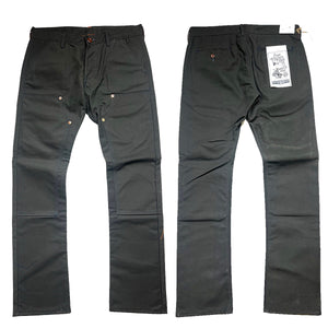 OPSTK 35W 35L 901 Slim Fit - #133 12oz OLIVE Duck Canvas Chino Double Knee