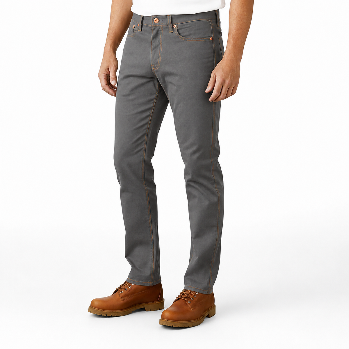 [OPSTK] #133 12oz Duck Canvas Gray 5 Pocket Version " Slim Fit" 901