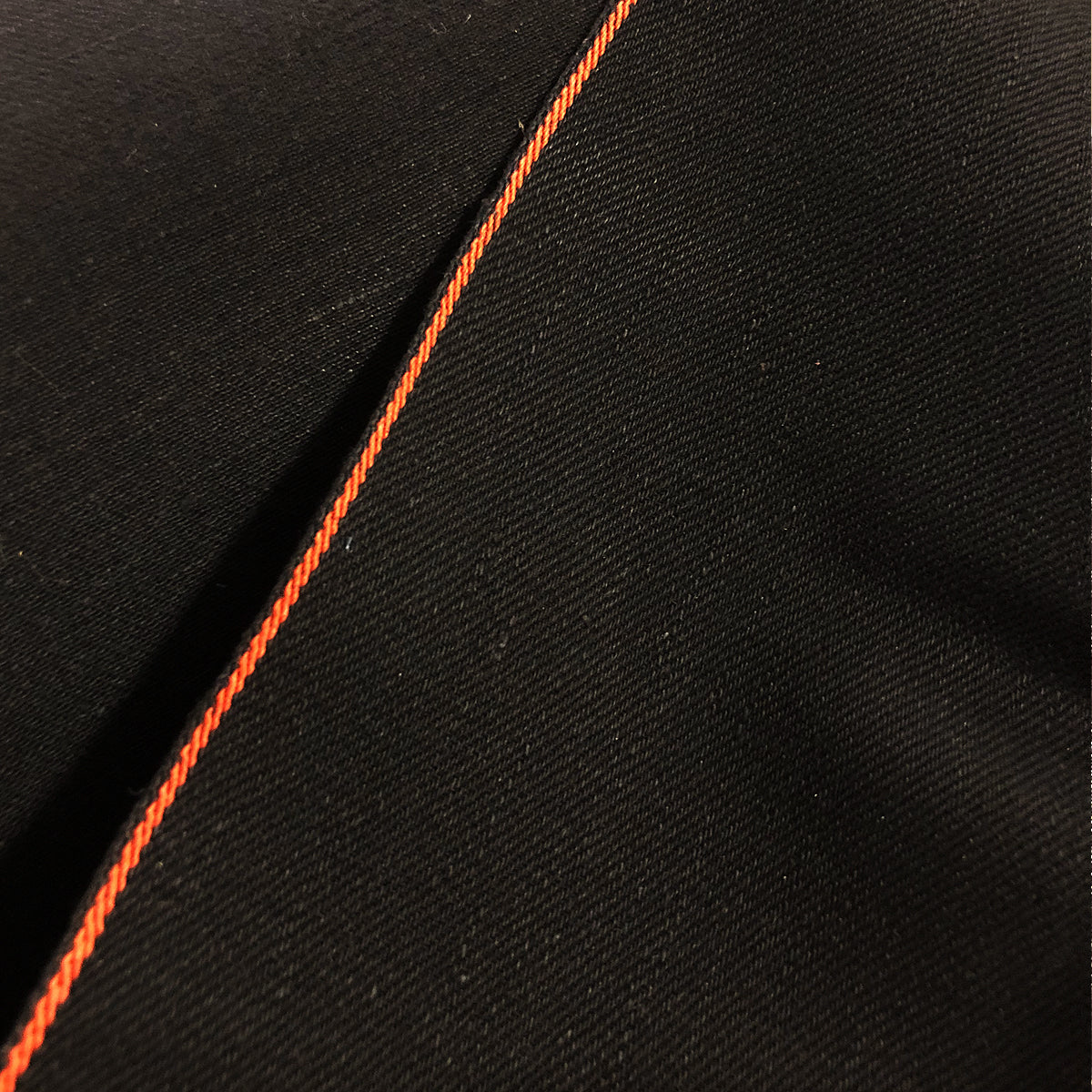 13oz JPN Black on Black "HARLEY" Orange Selvage Denim