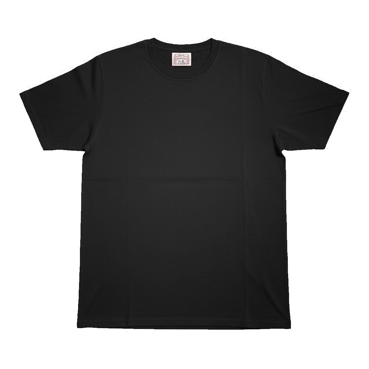 8.4oz TEXAS MADE "HEAVY ORGANIC" Crew Neck Black
