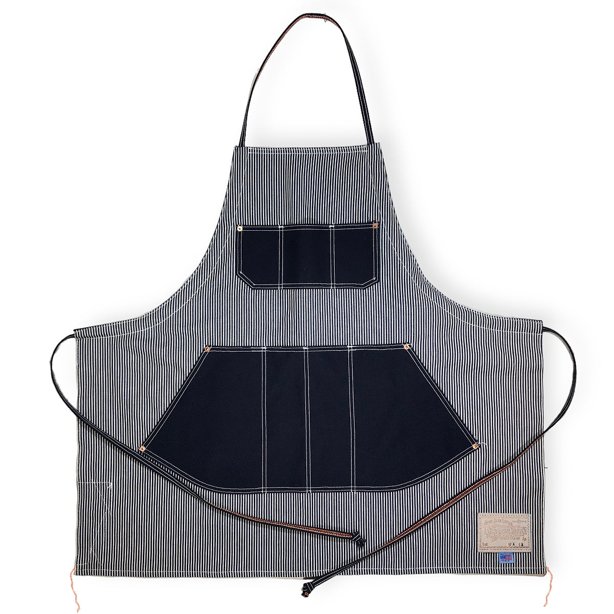 #HIC 10oz MV Mills Hickory Stripe Denim Apron [ LIMITED QUANTITY ]