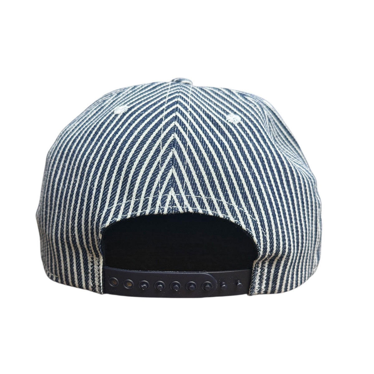 #HIC 10oz MV Mills Hickory Snapback VINTAGE 1970s "GMC" Patch HAT-Mid Crown