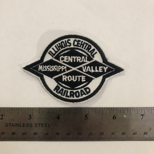 18oz Duck Canvas Navy Vintage HAT Patch 70s "Illinois Central Railroad" Patch