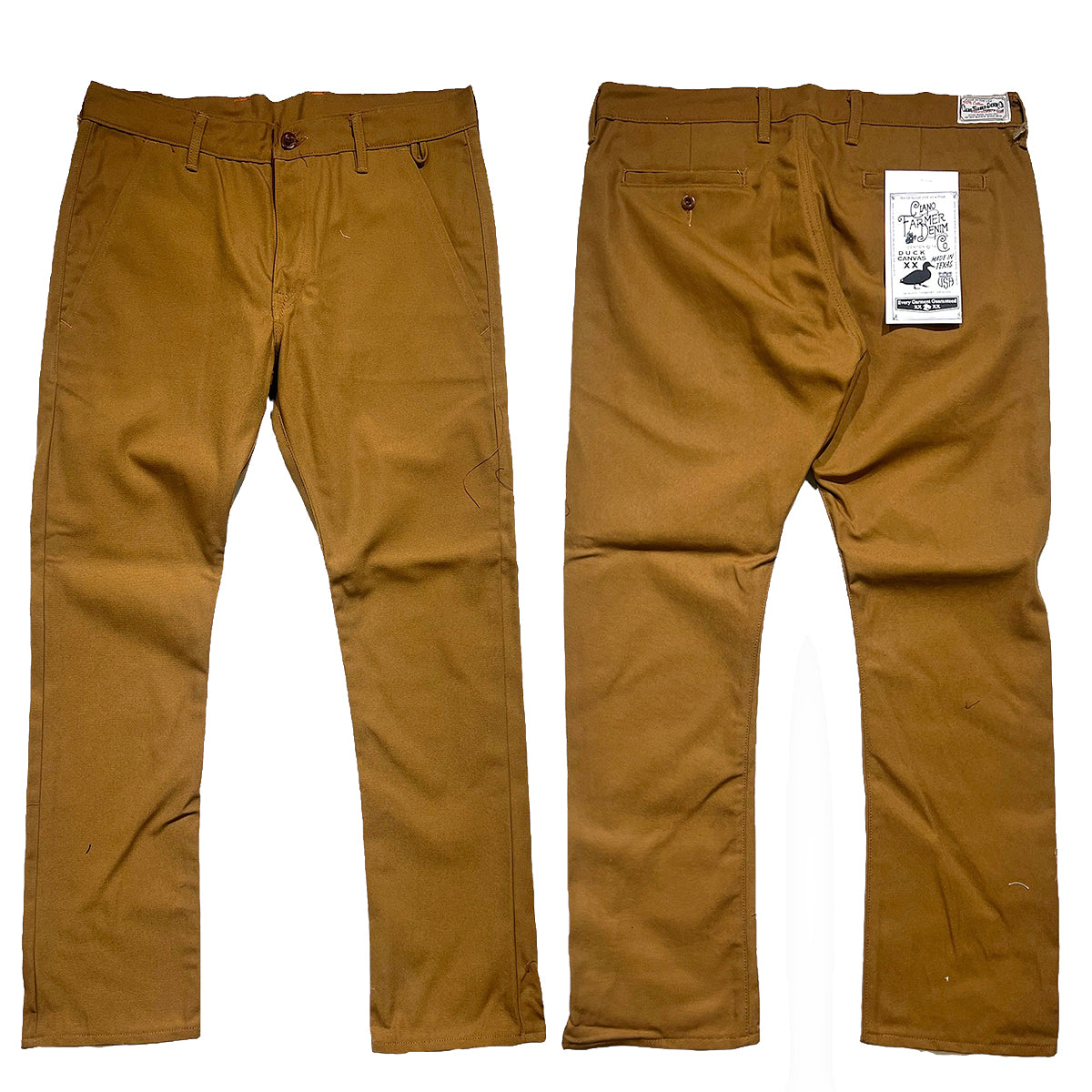OPSTK 38W 31L 901 Slim Fit - #133 12oz Ochre Duck Canvas Chino