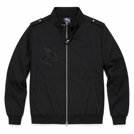 10oz Japanese Supima Cotton MO Jacket Black [Slim Fit]