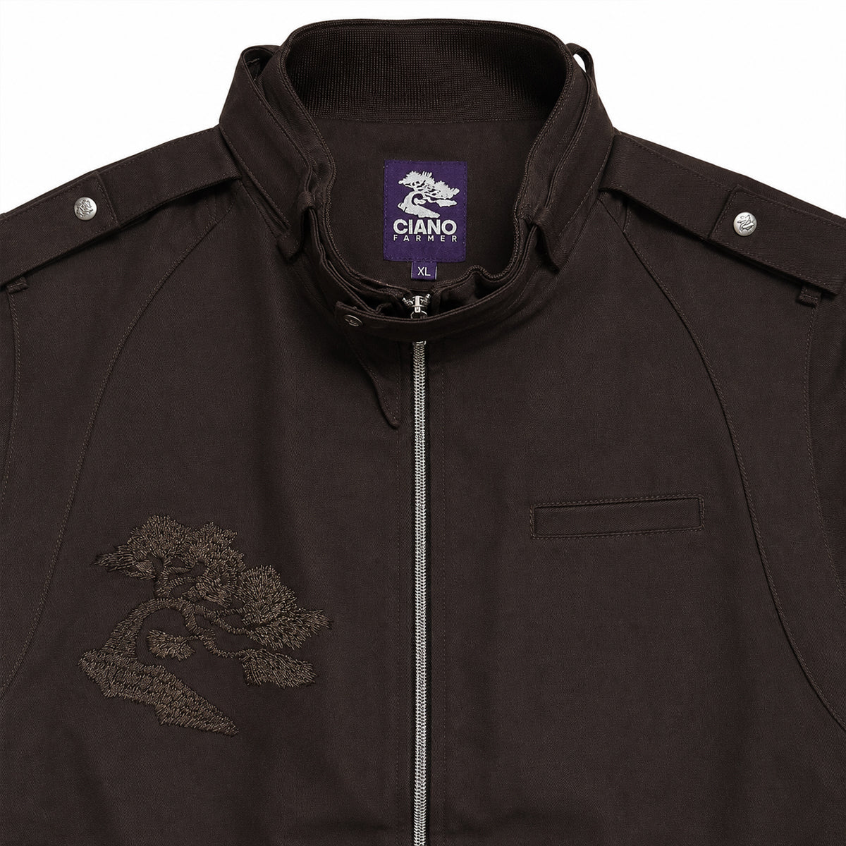 10oz Japanese Supima Cotton MO Jacket Brown [Slim Fit]