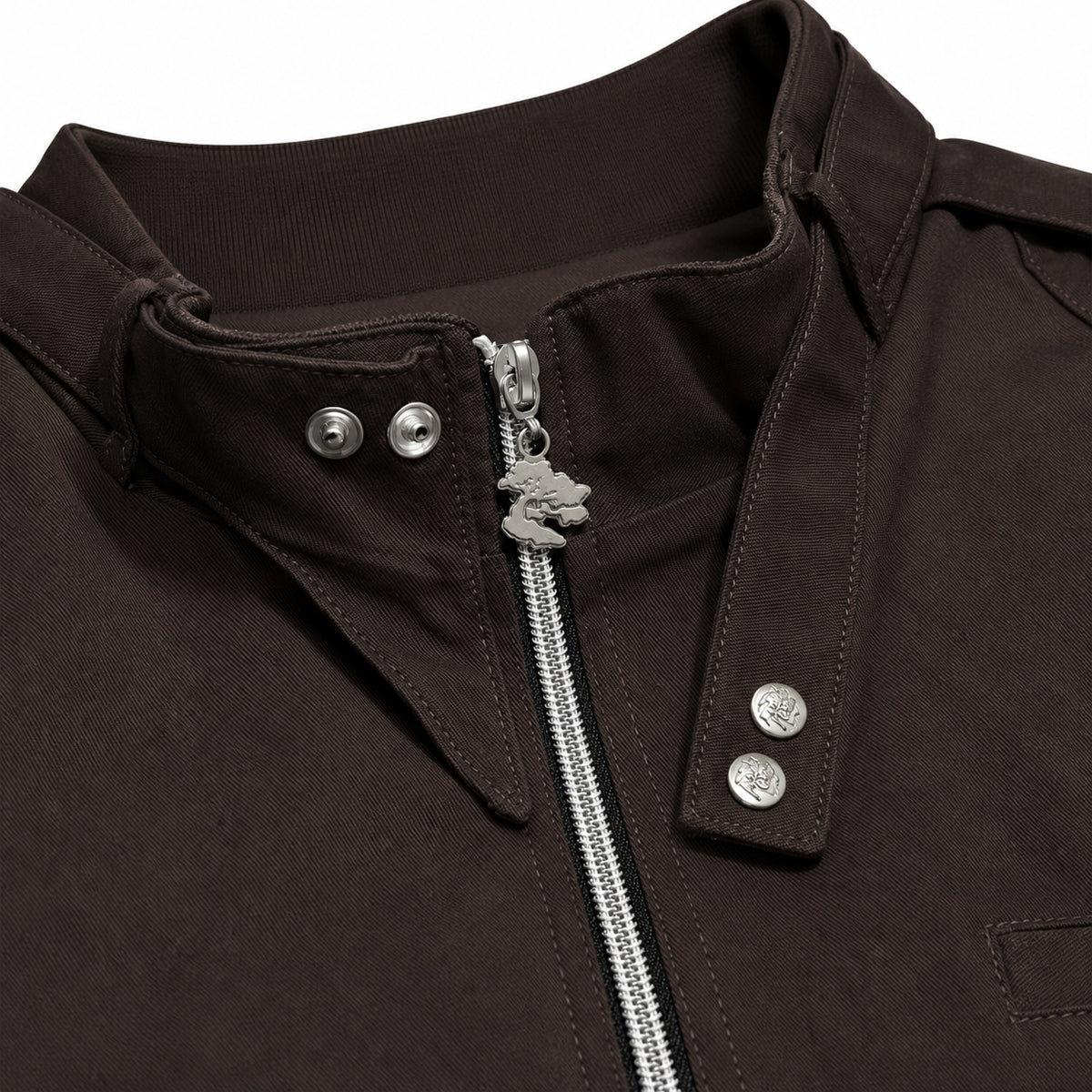 10oz Japanese Supima Cotton MO Jacket Brown [Slim Fit]