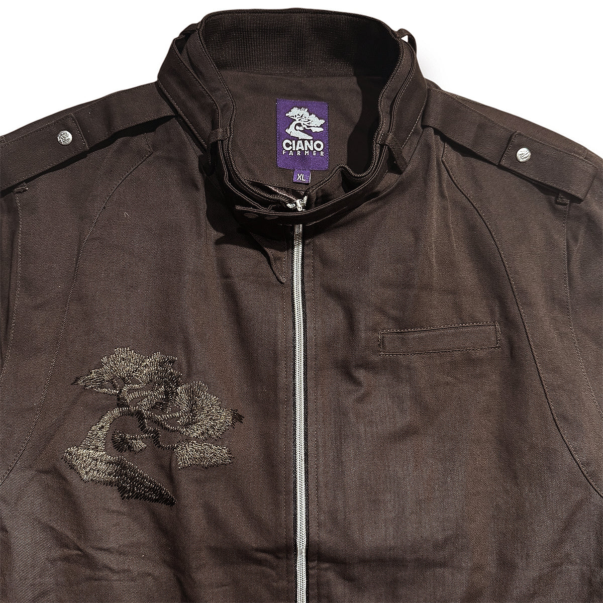 10oz Japanese Supima Cotton MO Jacket Brown [Slim Fit]
