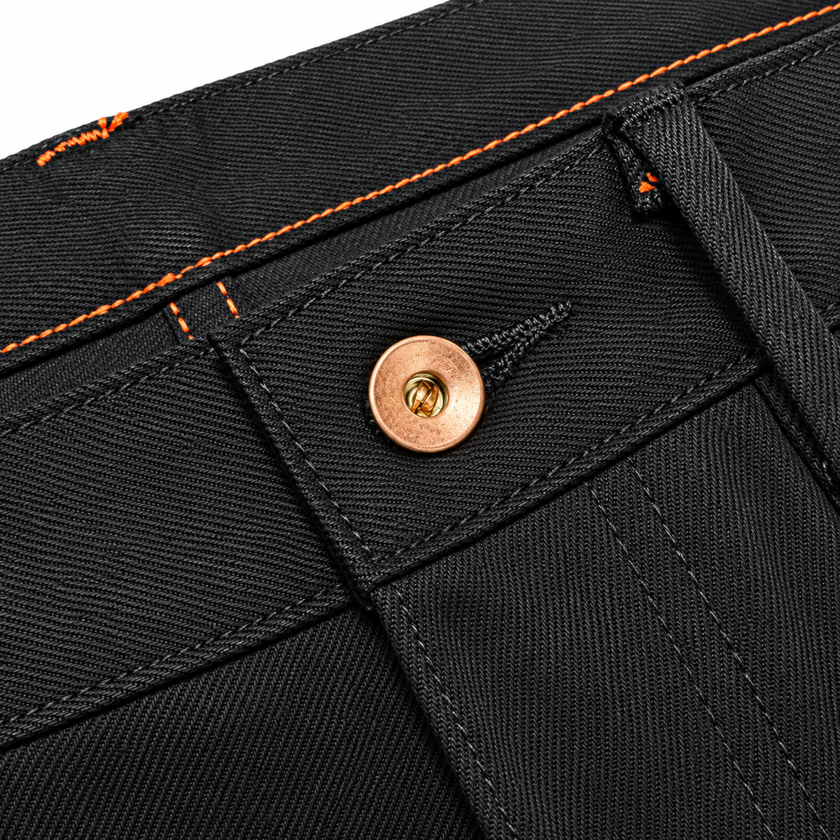 [OPSTK] #6501 14oz Italian Double Black Red/White Selvage " Regular Fit" 905
