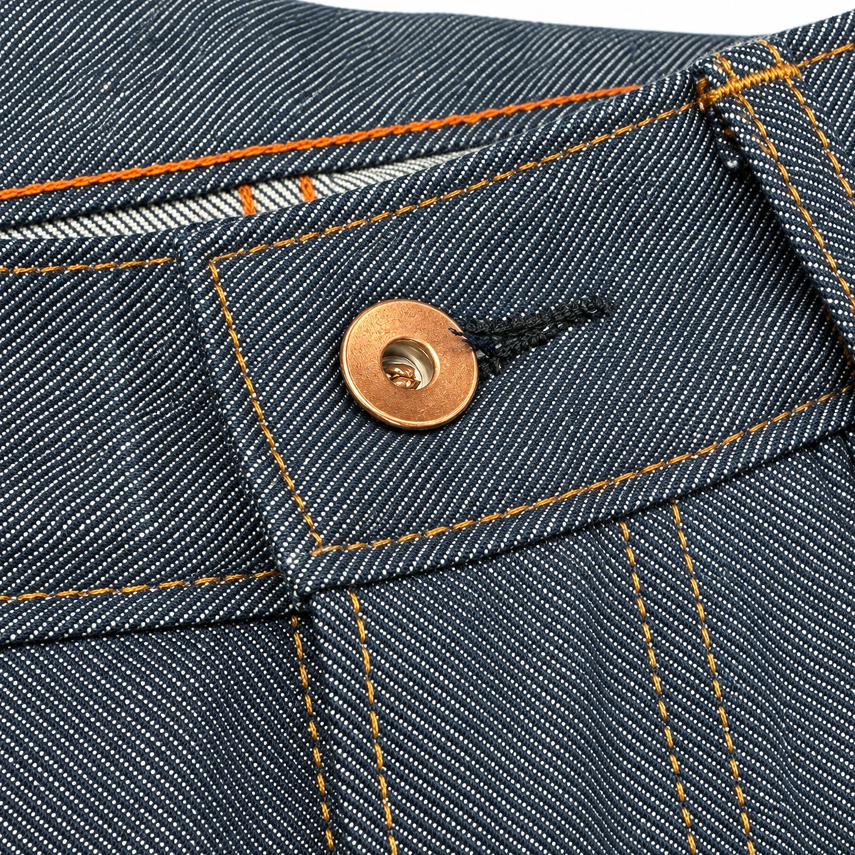 #777 14oz Japanese Vintage Slate Blue Selvadge 5 Pocket "Regular Fit" 905