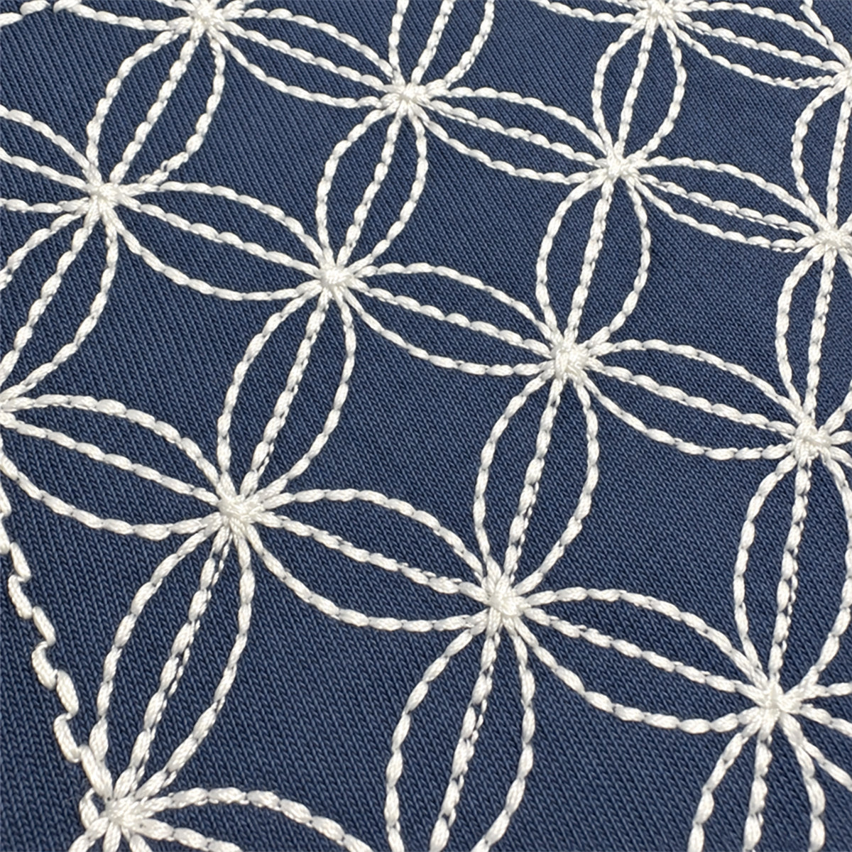8.4oz TEXAS MADE "HEAVY ORGANIC" Crew Neck Indigo Sashiko Mock Pocket