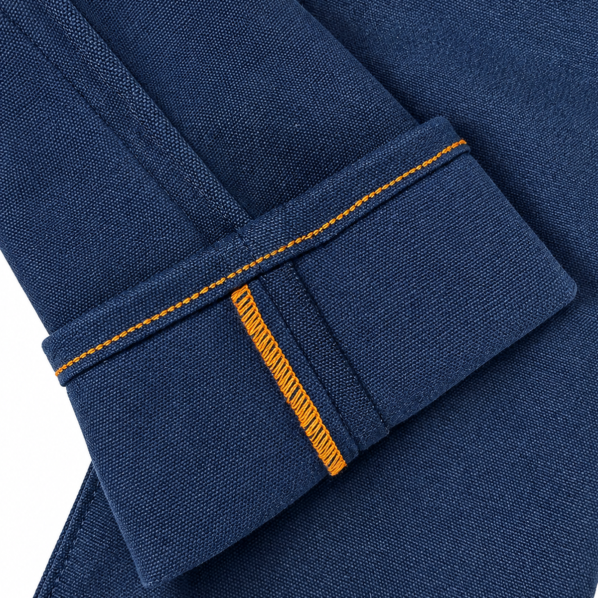 [OPSTK] #134SEL 18oz Duck Canvas Navy Vintage Selvedge 5 Pocket Model "Slim Fit" 901