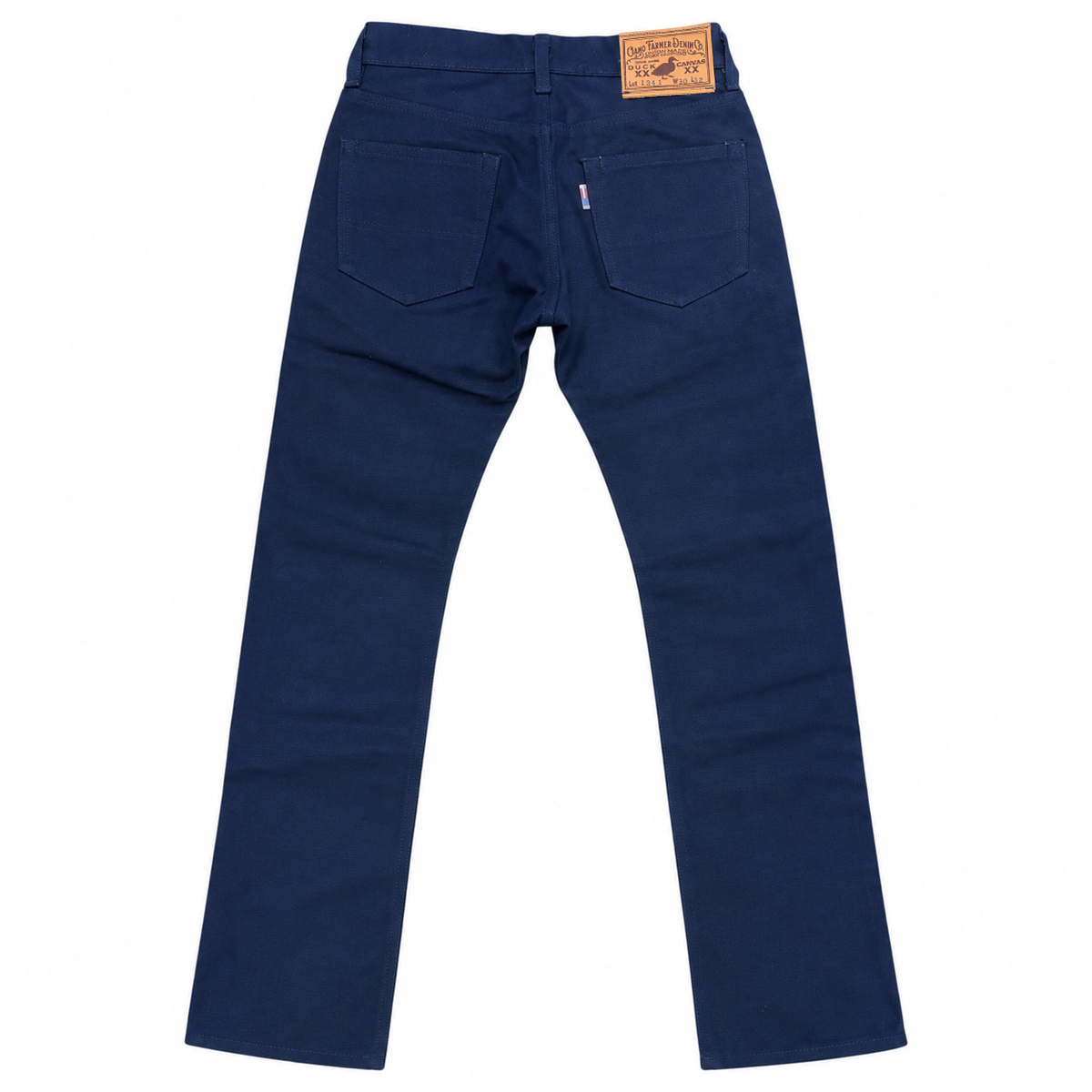 [OPSTK] #134SEL 18oz Duck Canvas Navy Vintage Selvedge 5 Pocket Model "Slim Fit" 901