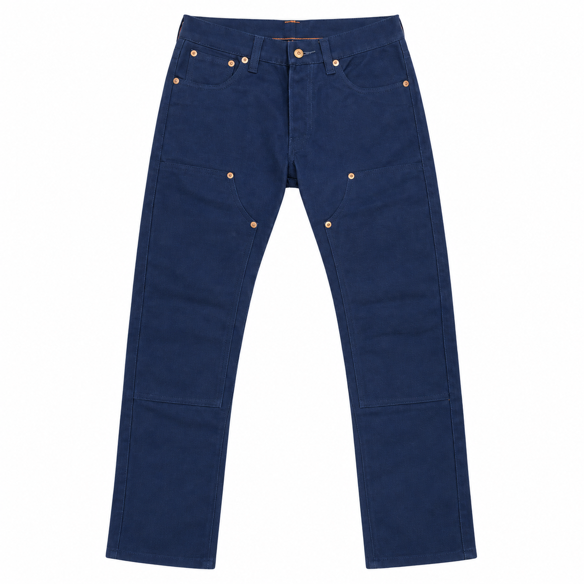 [OPSTK] #134SEL 18oz Duck Canvas Navy Vintage Selvedge 5 Pocket Model "Slim Fit" 901
