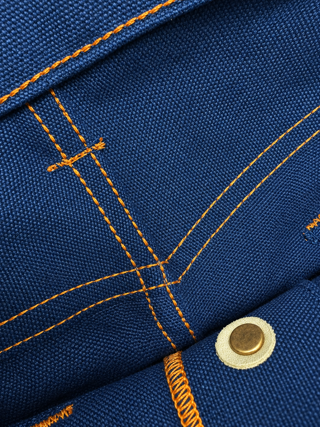 [OPSTK] #134SEL 18oz Duck Canvas Navy Vintage Selvedge 5 Pocket Model "Regular Fit" 905