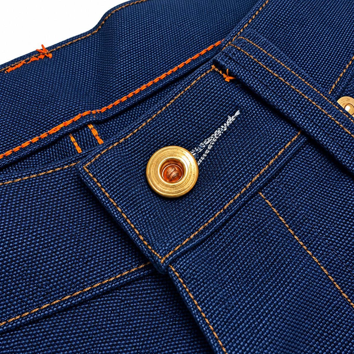 [OPSTK] #134SEL 18oz Duck Canvas Navy Vintage Selvedge 5 Pocket Model "Regular Fit" 905