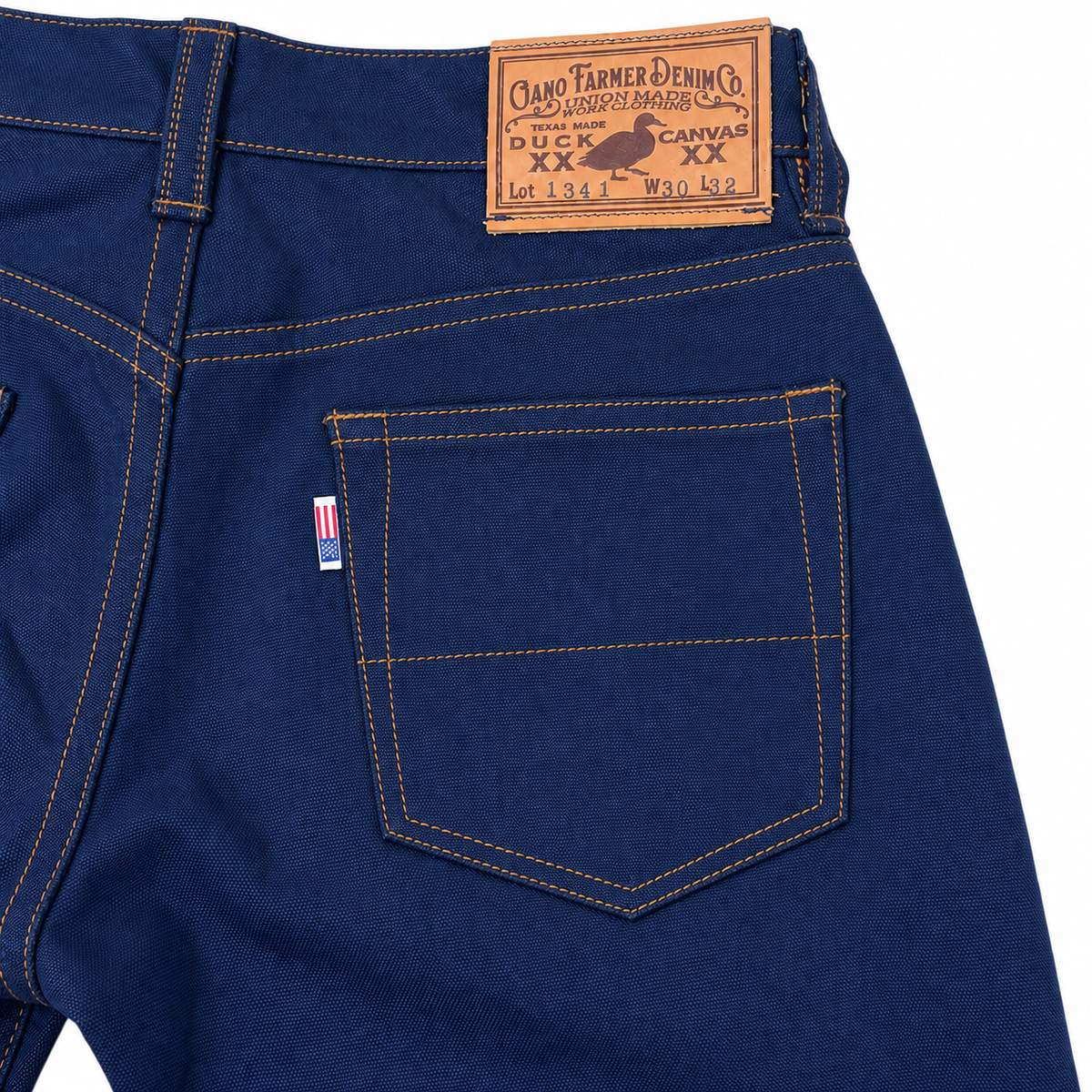 [OPSTK] #134SEL 18oz Duck Canvas Navy Vintage Selvedge 5 Pocket Model "Regular Fit" 905