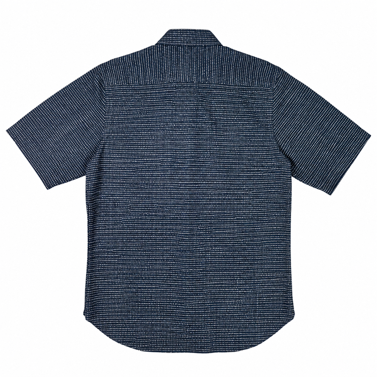 (OPSTK) #1336 6oz Japanese Dotted Print Indigo Saw Tooth Work Shirt