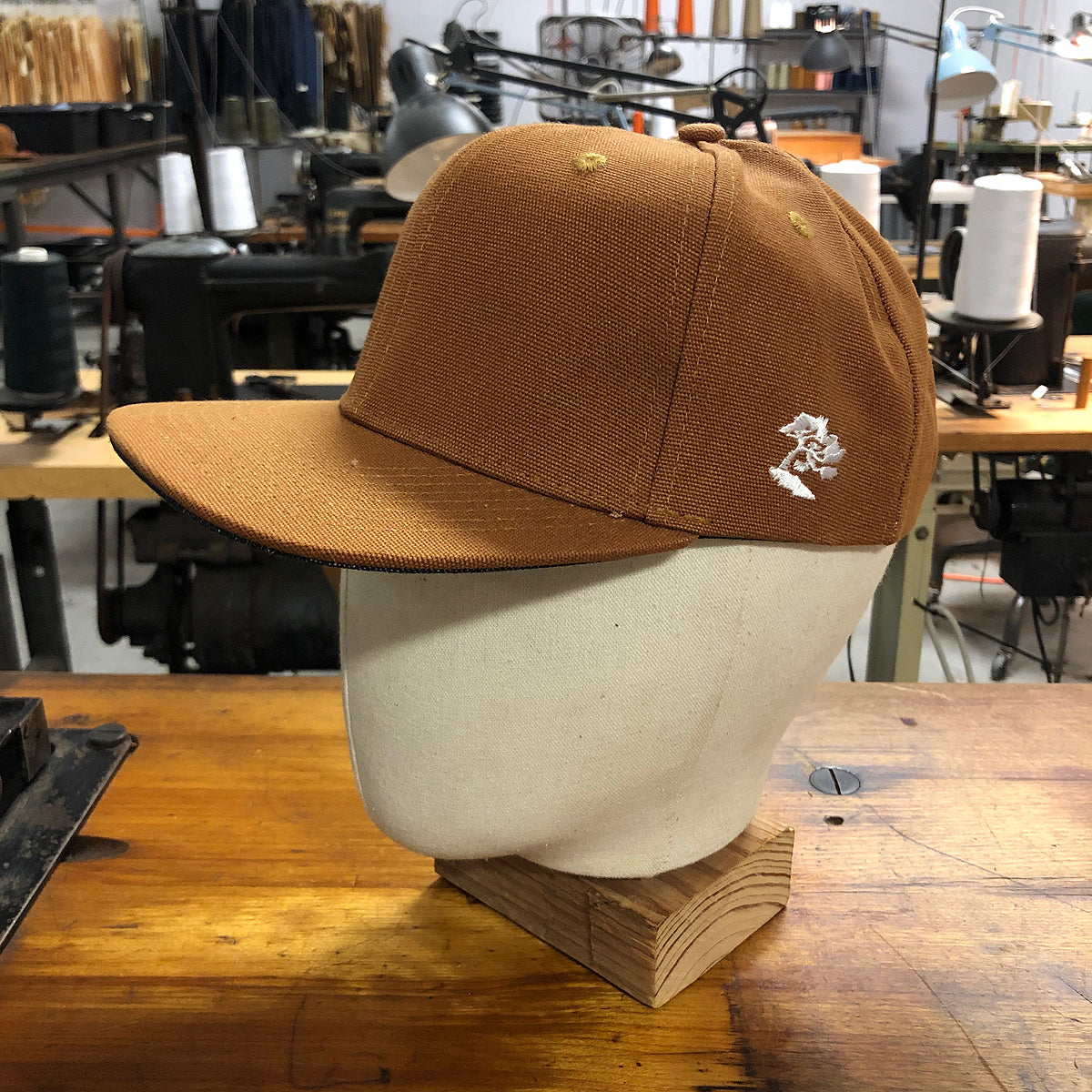 18oz USA Duck Canvas Snapback HAT Blank "OCHRE"