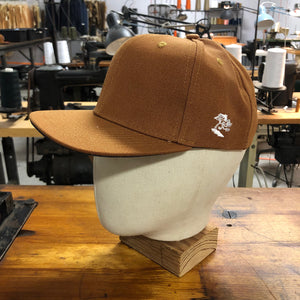 18oz USA Duck Canvas Snapback HAT Blank "OCHRE"