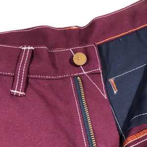 OPSTK 30W 33L 905 Regular Fit - #134 18oz Maroon Duck Canvas Chino