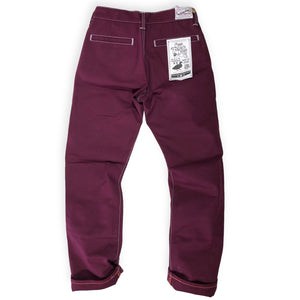 OPSTK 30W 33L 905 Regular Fit - #134 18oz Maroon Duck Canvas Chino