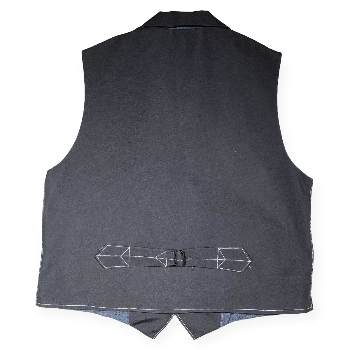 OPSTK Size 44 - #133 12oz Grey Duck Canvas Waistcoat TYPE D