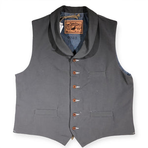 OPSTK Size 44 - #133 12oz Grey Duck Canvas Waistcoat TYPE D