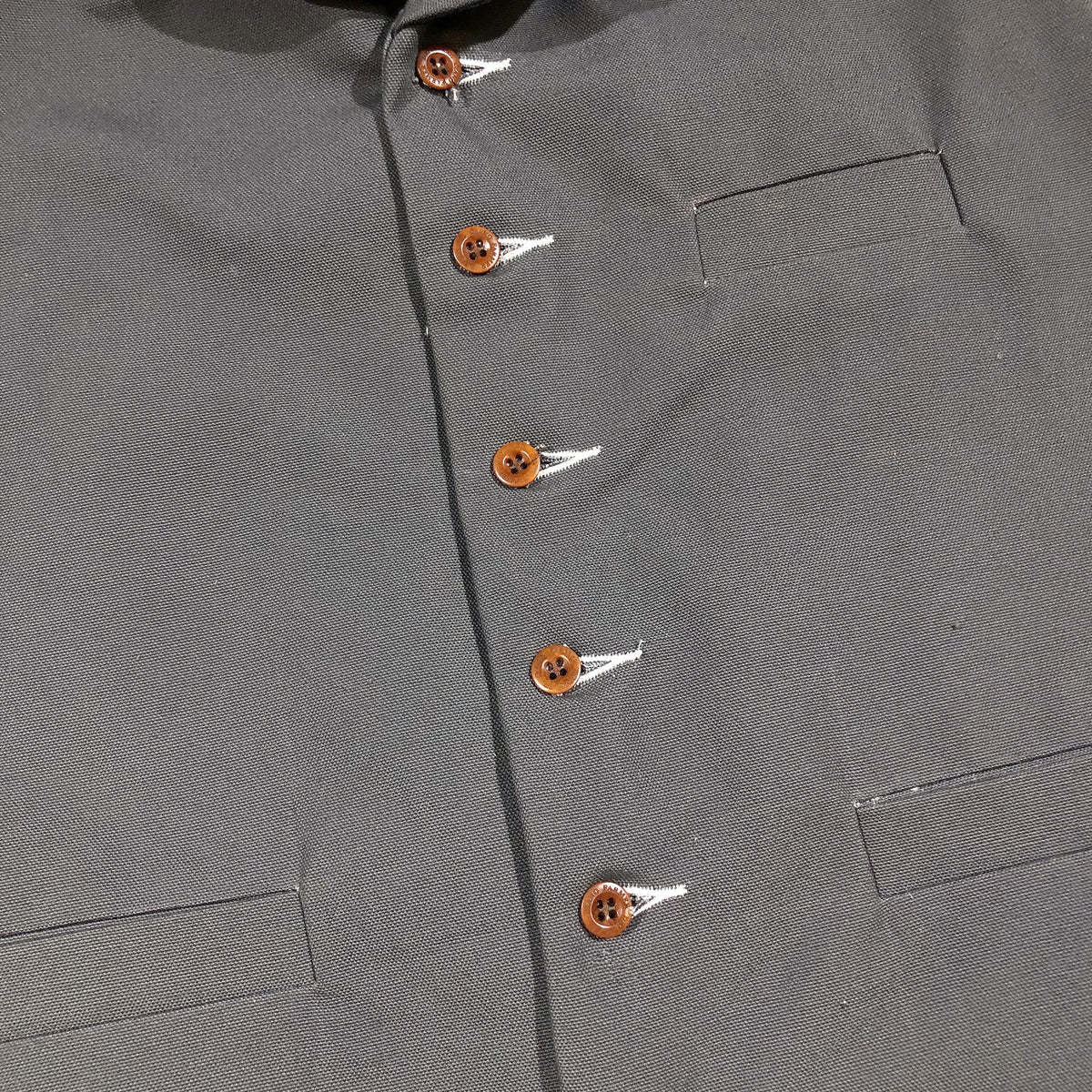 OPSTK Size 44 - #133 12oz Grey Duck Canvas Waistcoat TYPE D