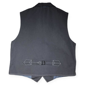 OPSTK Size 44 - #133 12oz Grey Duck Canvas Waistcoat TYPE D